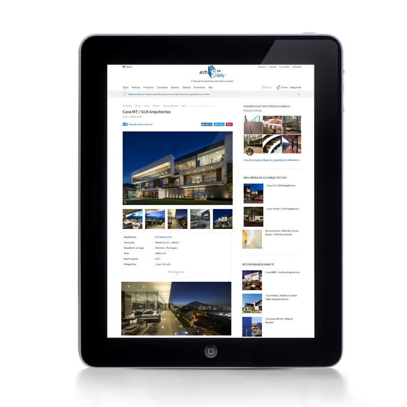 Archdaily, 2016 — coverage of GLR Arquitectos
