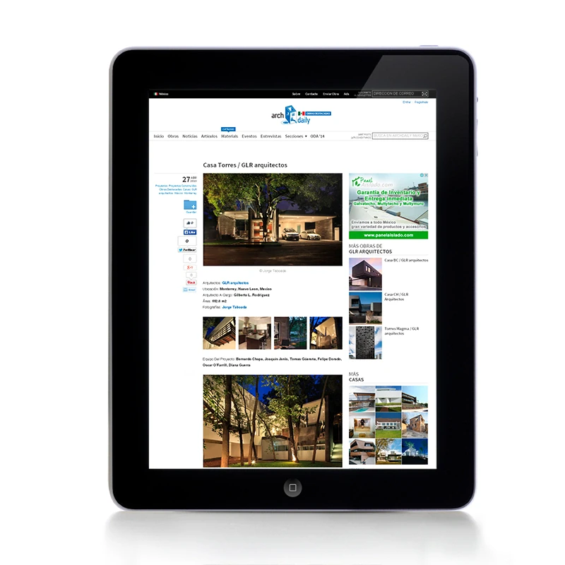 ArchDaily México, 2010 — coverage of GLR Arquitectos