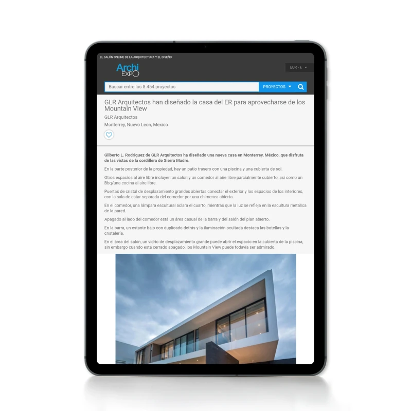 ArchiExpo, 2018 — coverage of GLR Arquitectos