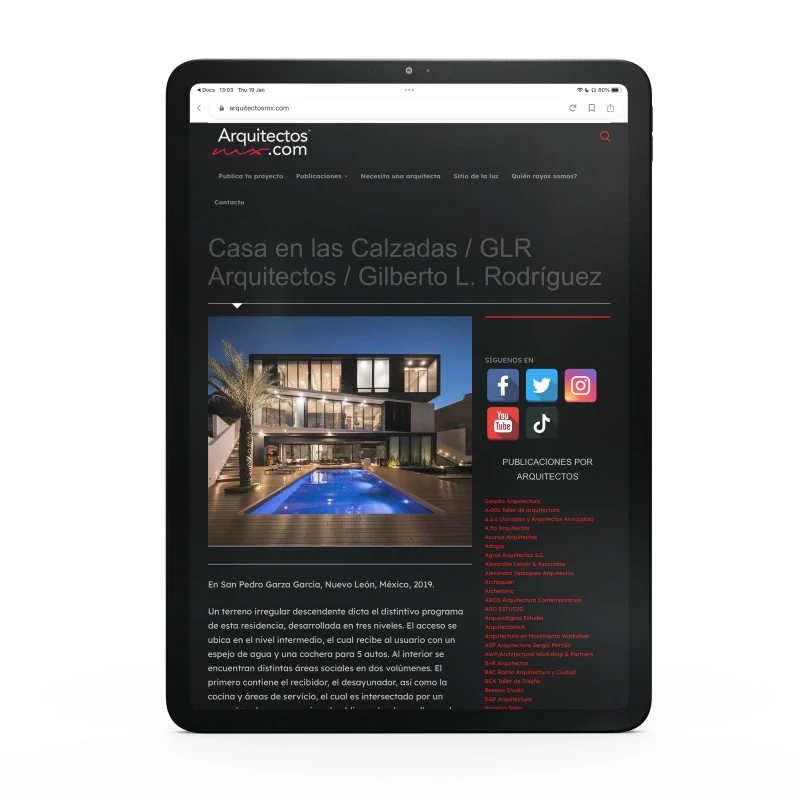ArquitectosMX, 2020 — coverage of GLR Arquitectos