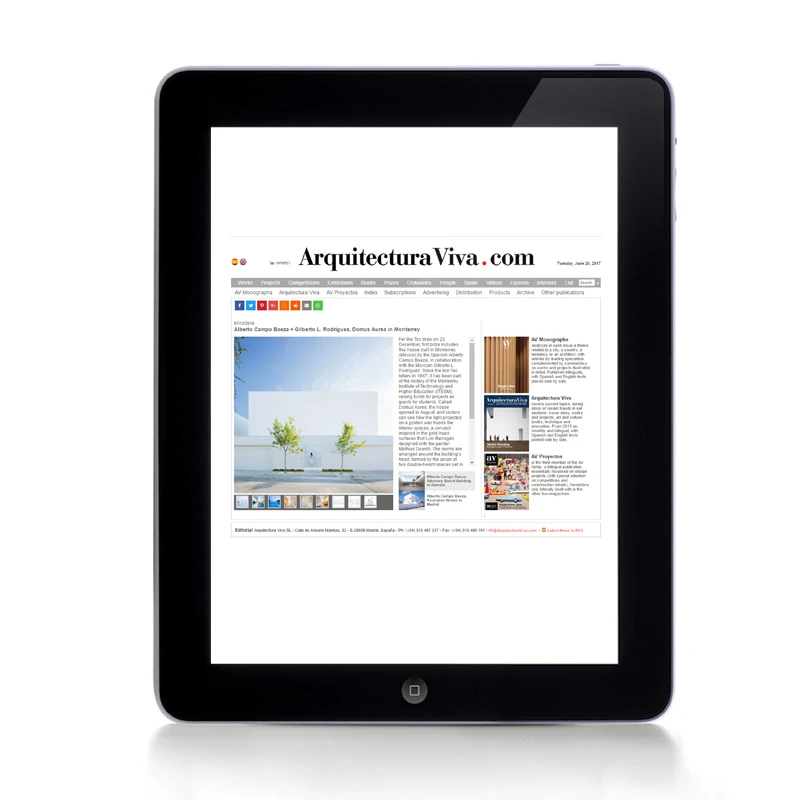 Arquitectura Viva, 2016 — coverage of GLR Arquitectos