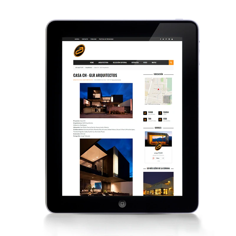 Arquitour, 2013 — coverage of GLR Arquitectos
