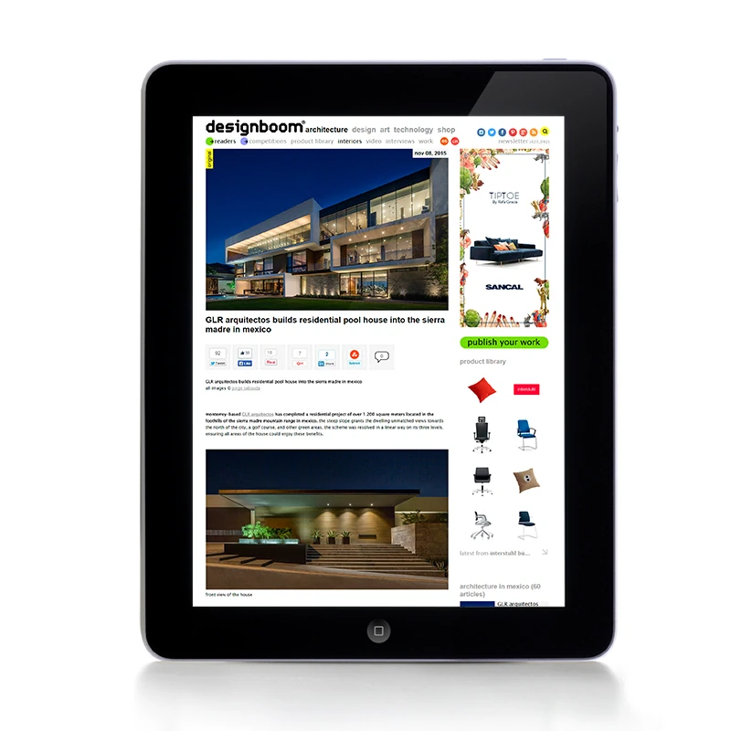 Designboom, 2015 — coverage of GLR Arquitectos