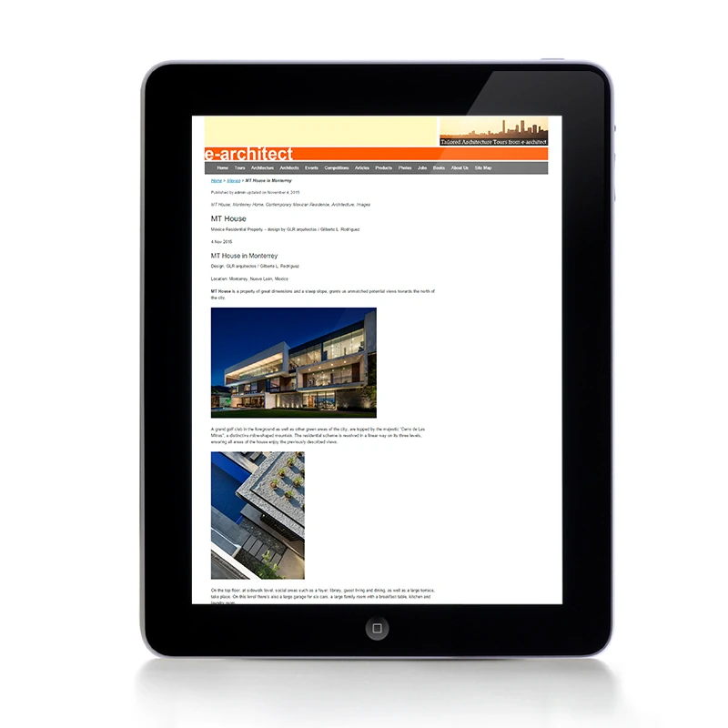 E-architect, 2015 — coverage of GLR Arquitectos