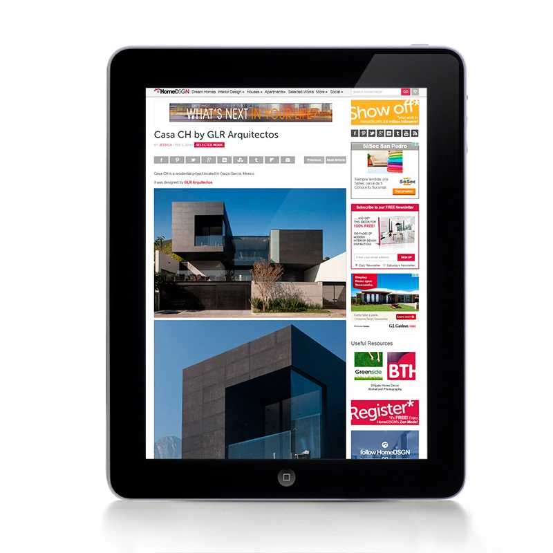 Home DSGN, 2014 — coverage of GLR Arquitectos
