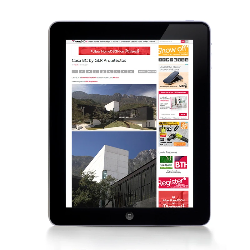 Home DSGN,  — coverage of GLR Arquitectos