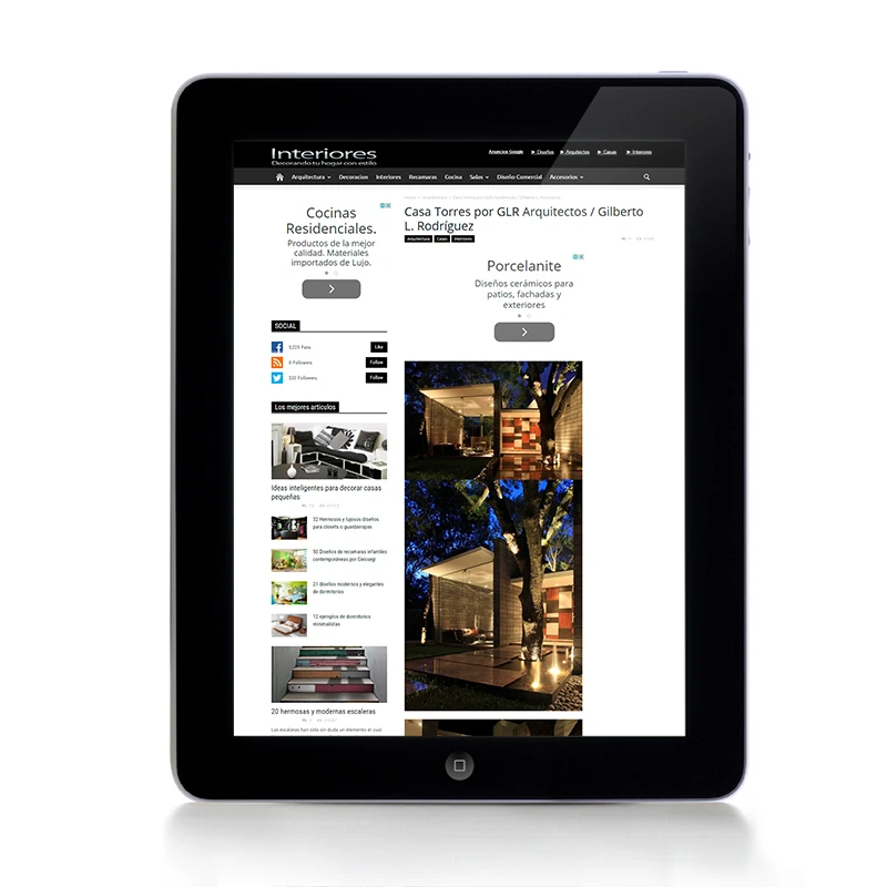 Interiores, 2013 — coverage of GLR Arquitectos
