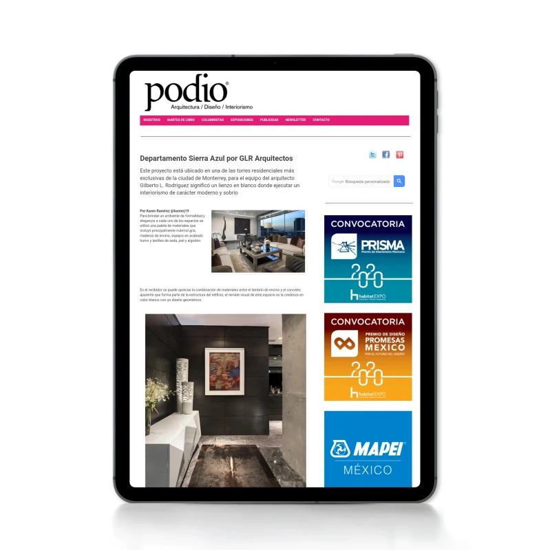 Podio, 2015 — coverage of GLR Arquitectos