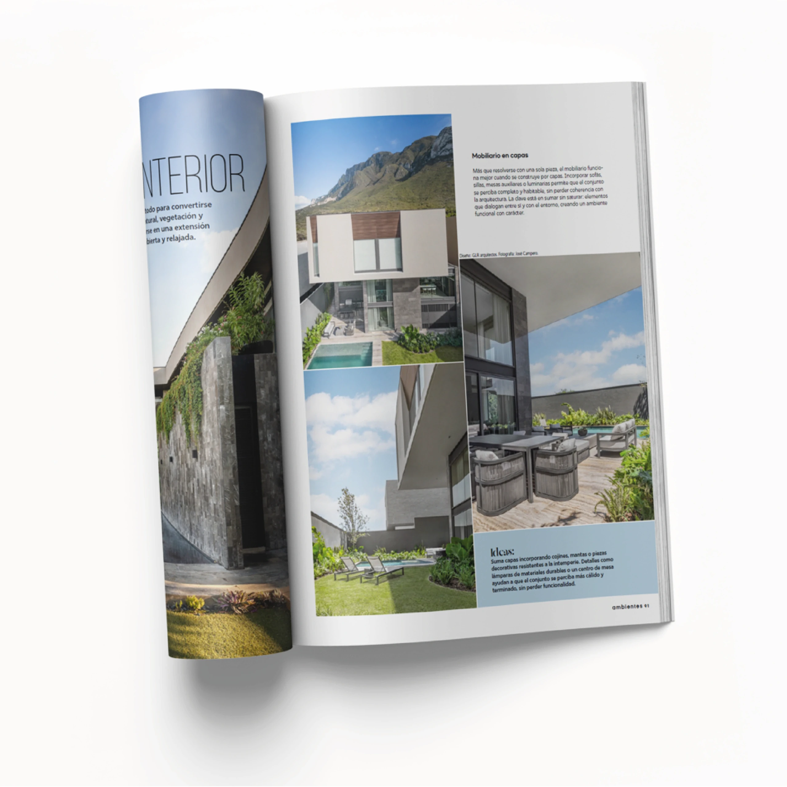 Revista Ambientes, 2026 — coverage of GLR Arquitectos
