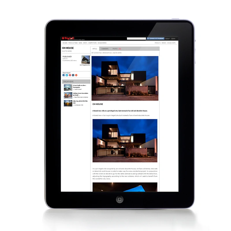 Triptod, 2014 — coverage of GLR Arquitectos